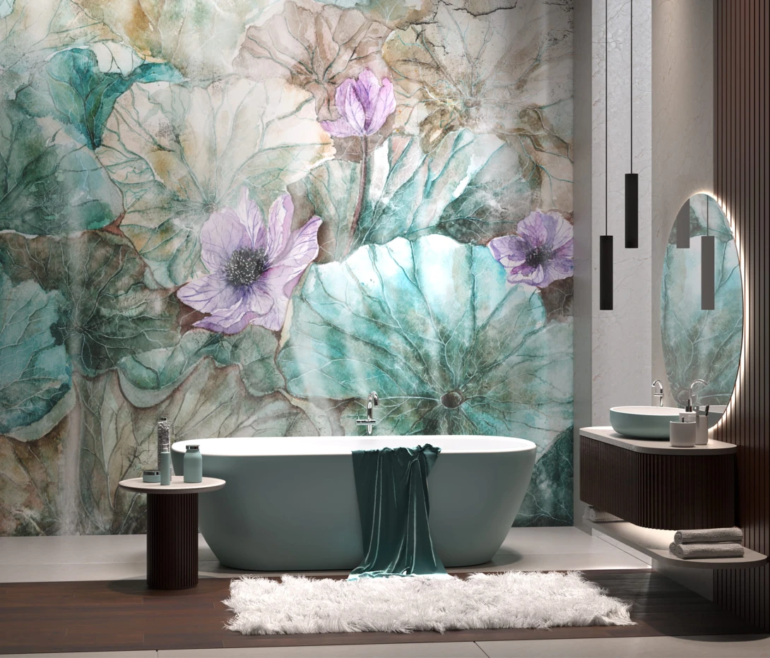 Wallcraft 495 33 2102 Ophelia - mural z kwiatami