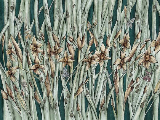 Wallcraft 445 31 2102 Narcise - mural z narcyzami