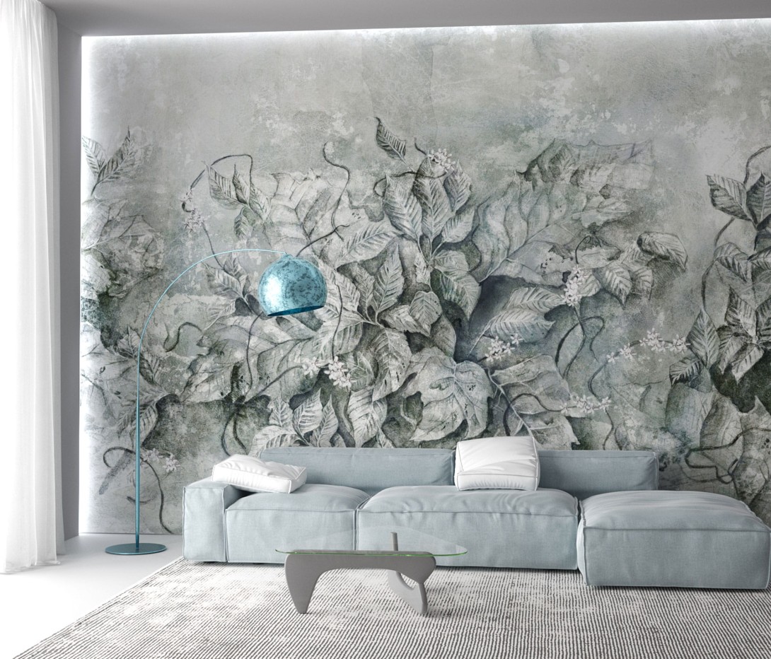 Wallcraft 380 32 2101 Muscari - mural w liście