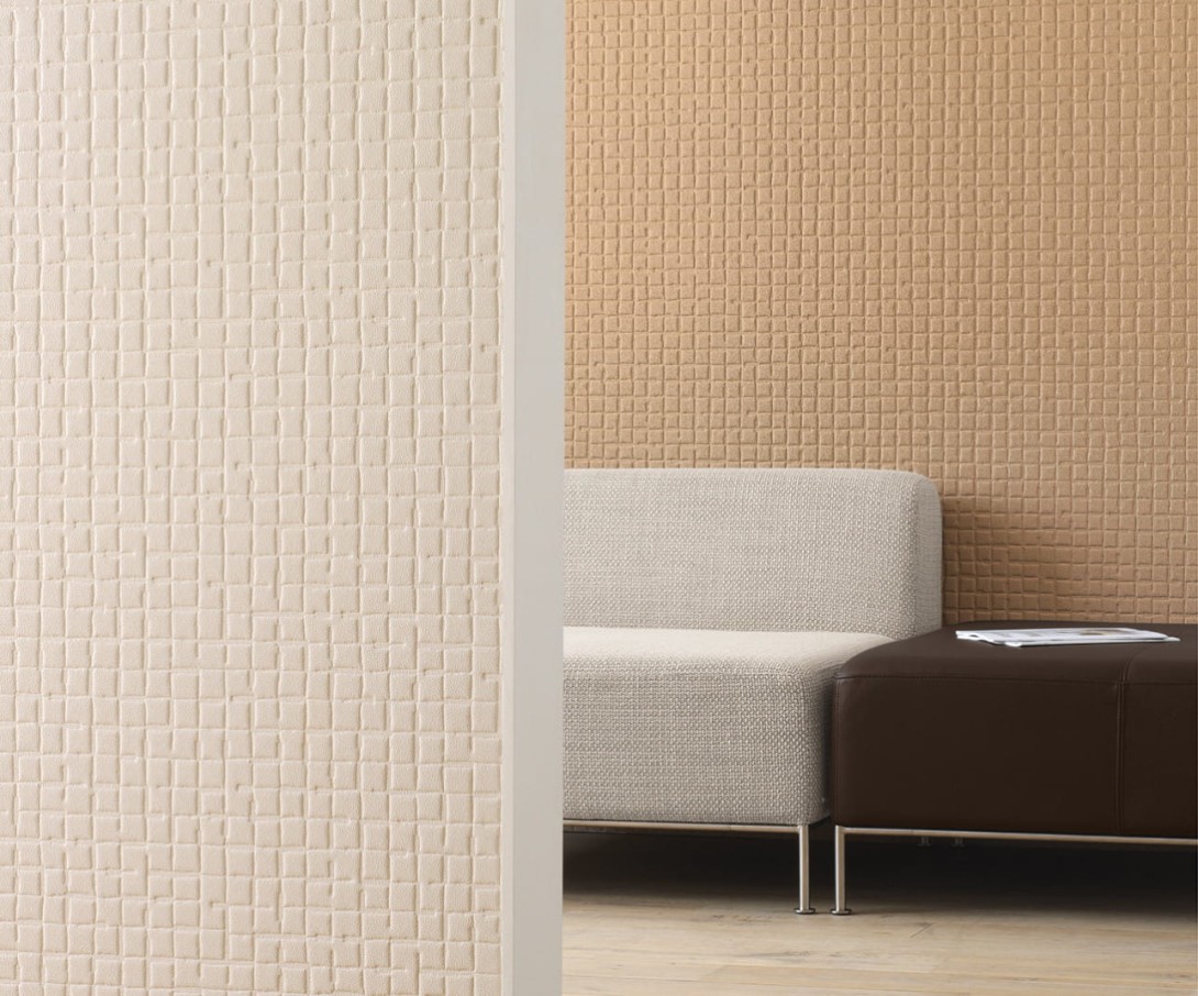 Texdecor PFYL91491117 Polyform Vinacoustic Cuir - tapeta akustyczna 3D inspirowana pikowanym wykończeniem