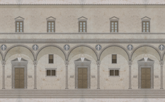 Skinwall 724A SUITE OSPEDALE DEGLI INNOCENTI PALACE - tapeta z pałacem