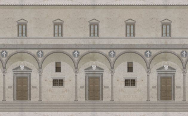 Skinwall 724A SUITE OSPEDALE DEGLI INNOCENTI PALACE - tapeta z pałacem