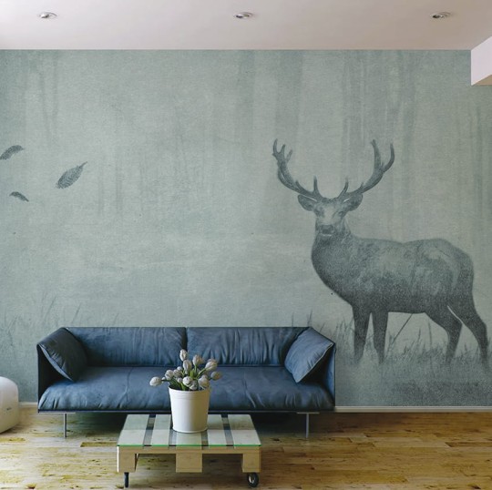 Skinwall 48A ANIMAL ATTITUDE AUTUMN WOODS - tapeta z jeleniem