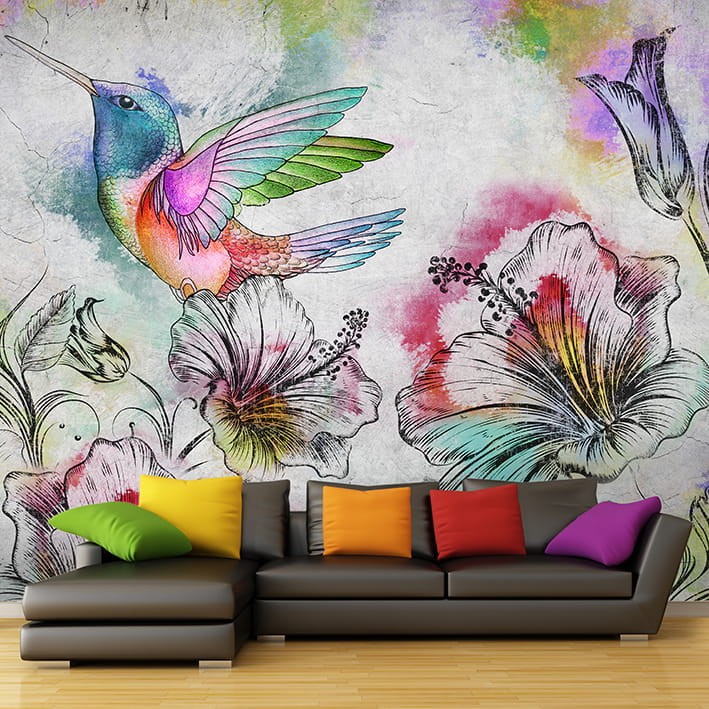 Skinwall 64 ANIMAL ATTITUDE BEIJAFLOR - tapeta z kolibrem
