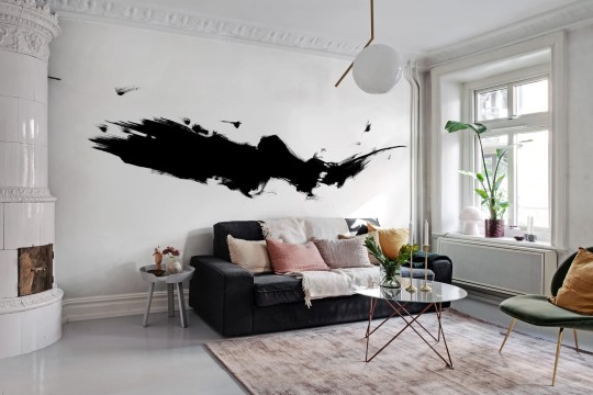 Rebel Walls R18251 Linda Vagnelind Focus Graphite - mural artystyczny