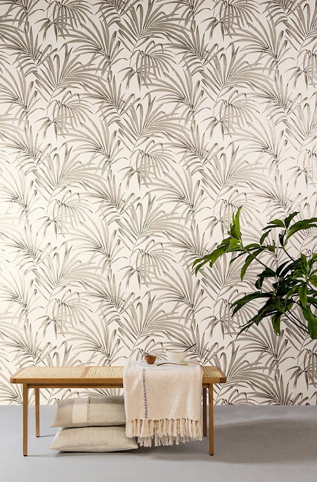 Zoom LOT101 Lotus Palm Sand - tapeta w liście palmy