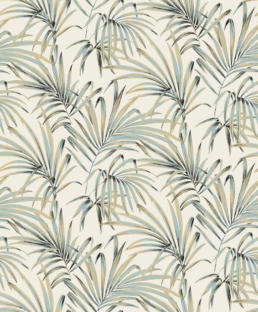 Zoom LOT104 Lotus Palm Teal - tapeta w liście palmy