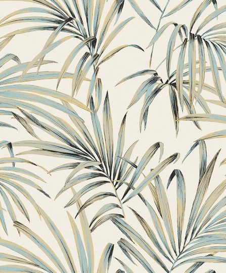 Zoom LOT104 Lotus Palm Teal - tapeta w liście palmy