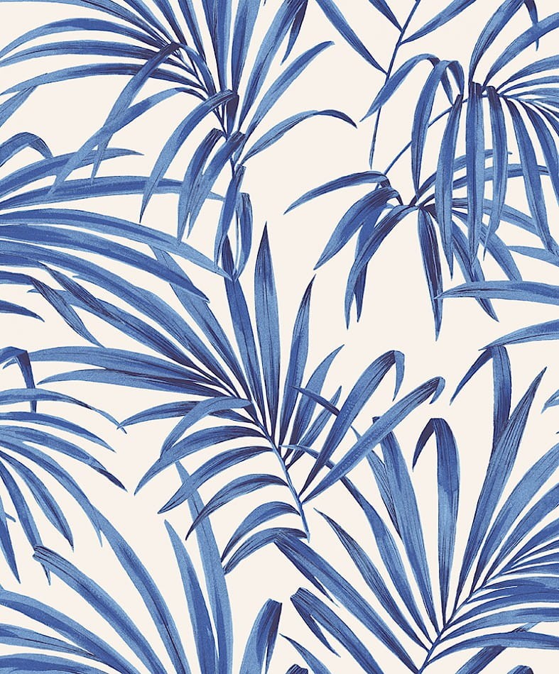 Zoom LOT106 Lotus Palm Cobalt - tapeta w liście palmy