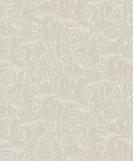 Zoom LOT301 Lotus Lotus Linen - tapeta w kwiat lotosu