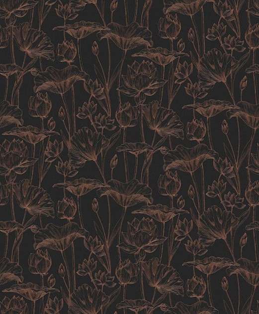 Zoom LOT304 Lotus Lotus Copper - tapeta w kwiat lotosu