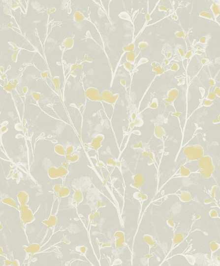 Zoom LOT402 Lotus Alder Greenery - tapeta w kwiat olchy