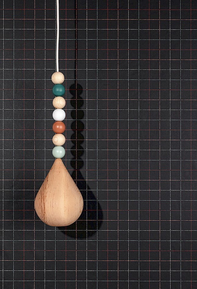 Zoom HAP902 Be Happy Squares Coral - tapeta dziecięca w kratkę