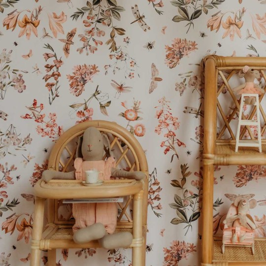 Dekornik DEKO.TAP.188 Botanical Stories 2 Wesoły Sad - dziecięca tapeta w kwiaty