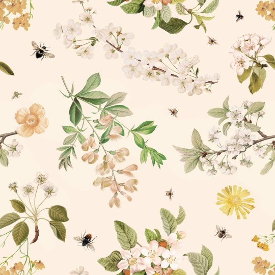 Dekornik DEKO.TAP.196 Lovely Bee Orchard - dziecięca tapeta w pszczółki