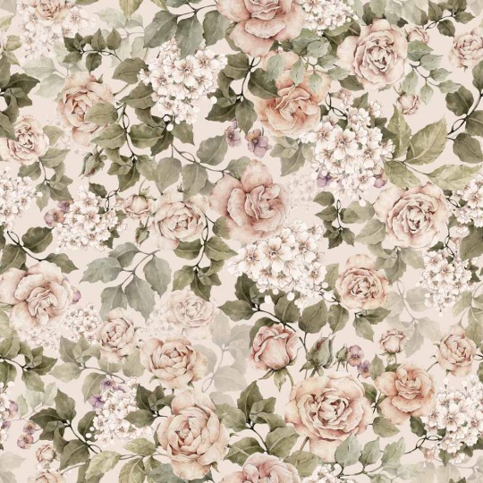 Dekornik DEKO.TAP.201 Roses in Summer Bloom - dziecięca tapeta w róże