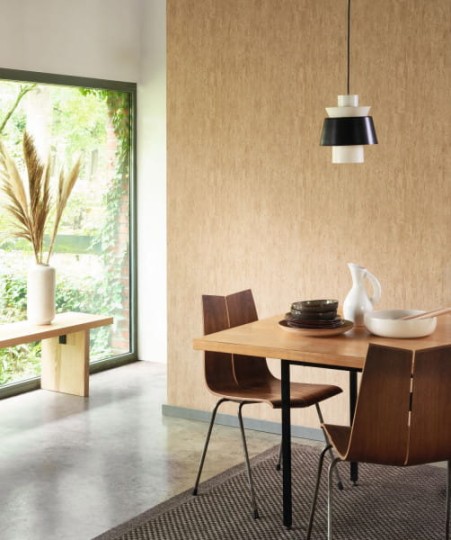 Casadeco 85991108 Woods Meleze - tapeta imitująca modrzew