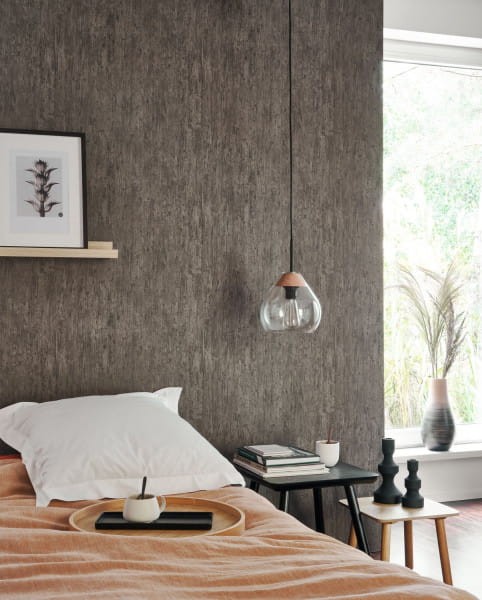 Casadeco 85999519 Woods Meleze - tapeta imitująca modrzew