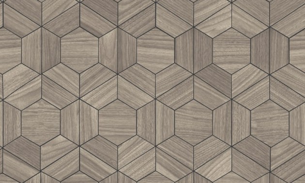 Arte Ligna 42030 Hive - tapeta drewniane heksagony