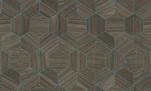Arte Ligna 42031 Hive - tapeta drewniane heksagony