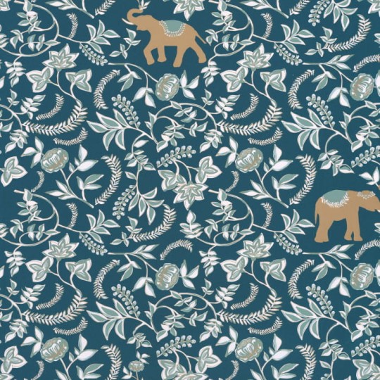 Caselio 101596501 Mystery Wisdom - tapeta w liście i słonie