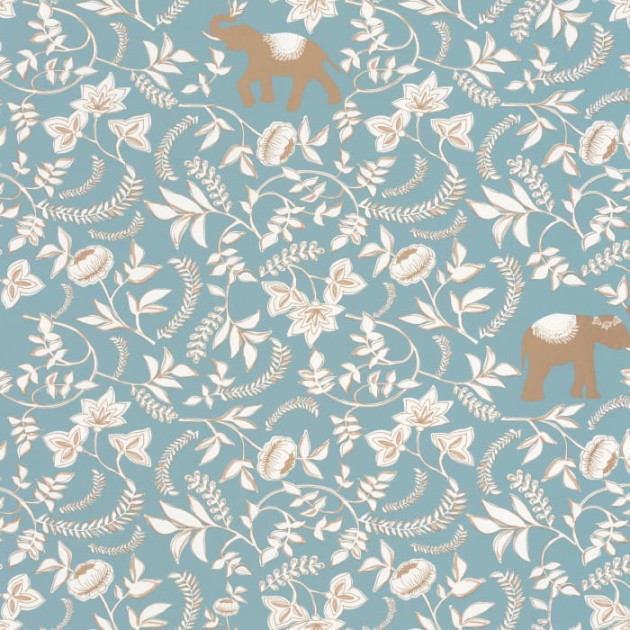 Caselio 101596217 Mystery Wisdom - tapeta w liście i słonie