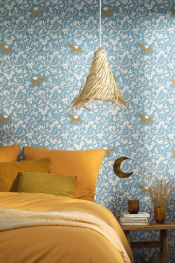 Caselio 101596217 Mystery Wisdom - tapeta w liście i słonie