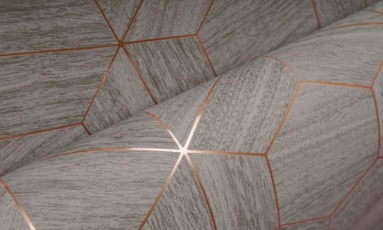 Arte Ligna 42034 Hive - tapeta drewniane heksagony