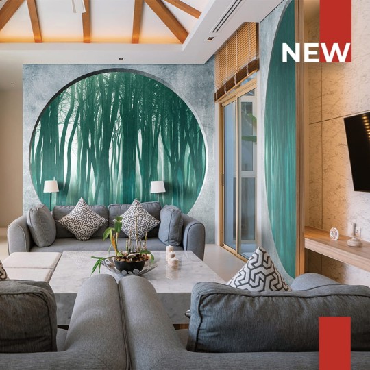 Skinwall 134A PEEKING NATURE SHADOW FOREST - tapeta z lasem