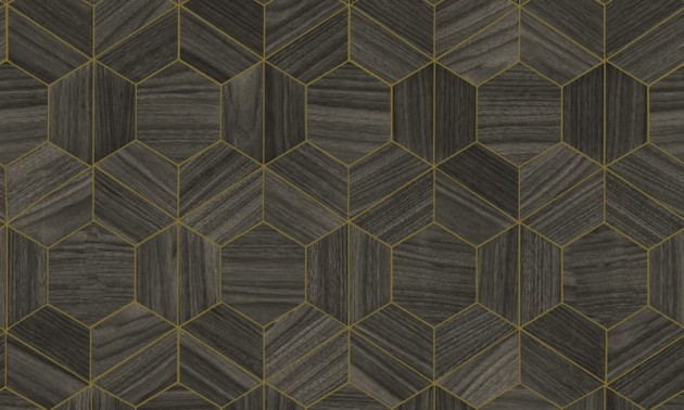 Arte Ligna 42035 Hive - tapeta drewniane heksagony