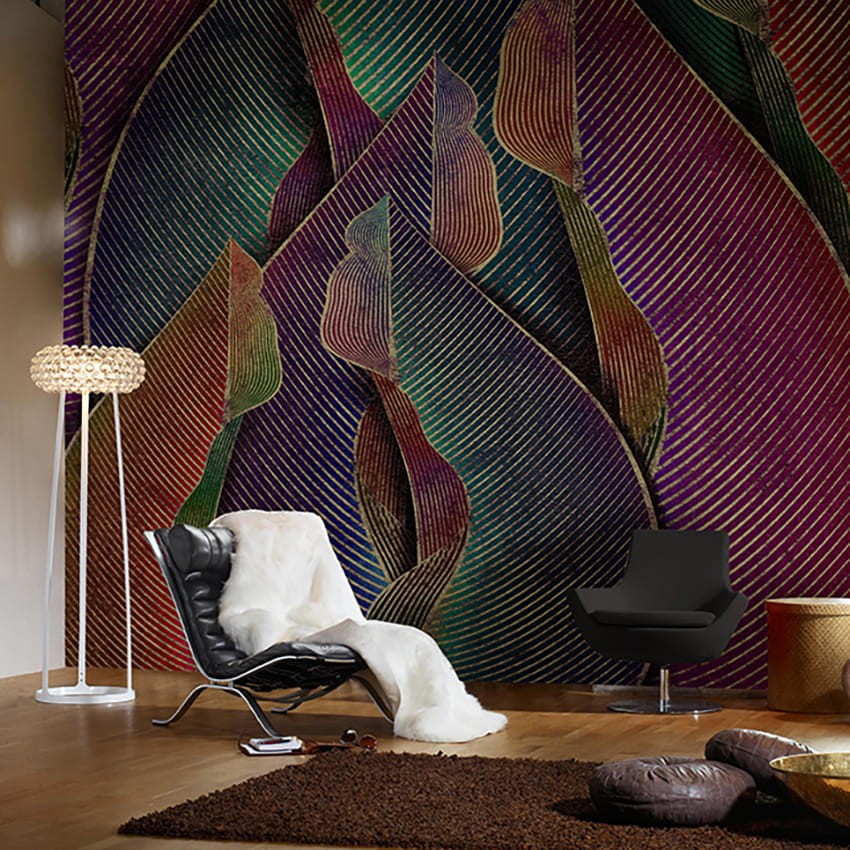 Skinwall 112 PEEKING NATURE DÉCO - tapeta liście