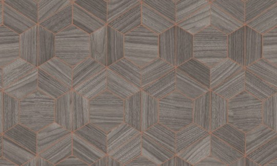 Arte Ligna 42036 Hive - tapeta drewniane heksagony