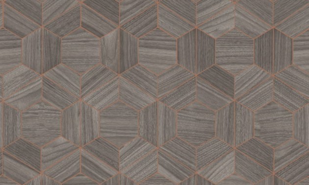 Arte Ligna 42036 Hive - tapeta drewniane heksagony