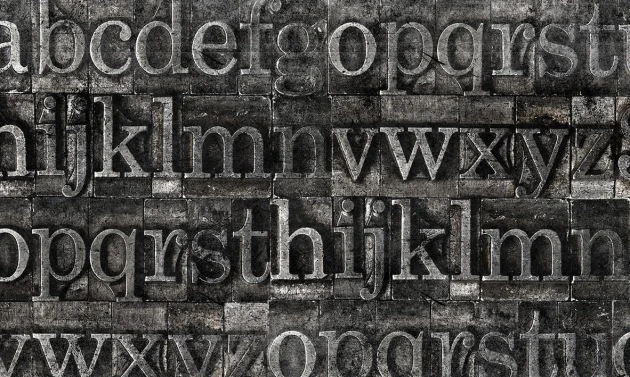 Skinwall 74A ARTS IN THE PAST TYPOGRAPHY - tapeta litery