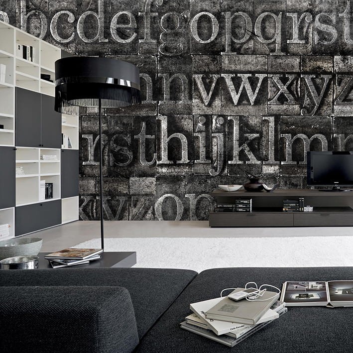 Skinwall 74A ARTS IN THE PAST TYPOGRAPHY - tapeta litery