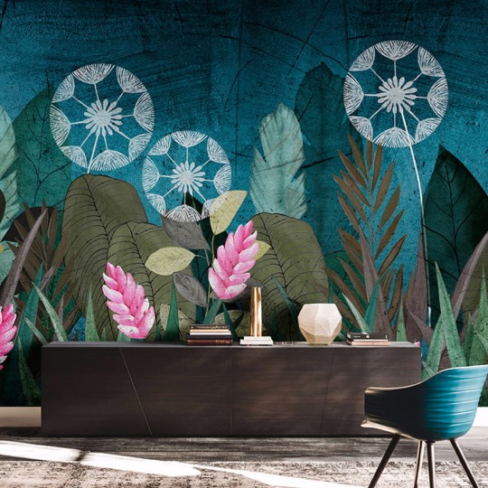 Skinwall 96 NATURAL BEAUTY BLUE VALENTINE - tapeta botaniczna