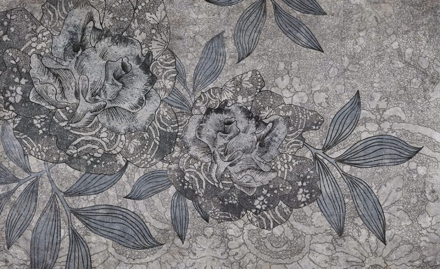 Skinwall 54A NATURAL BEAUTY LACE - tapeta z kwiatami