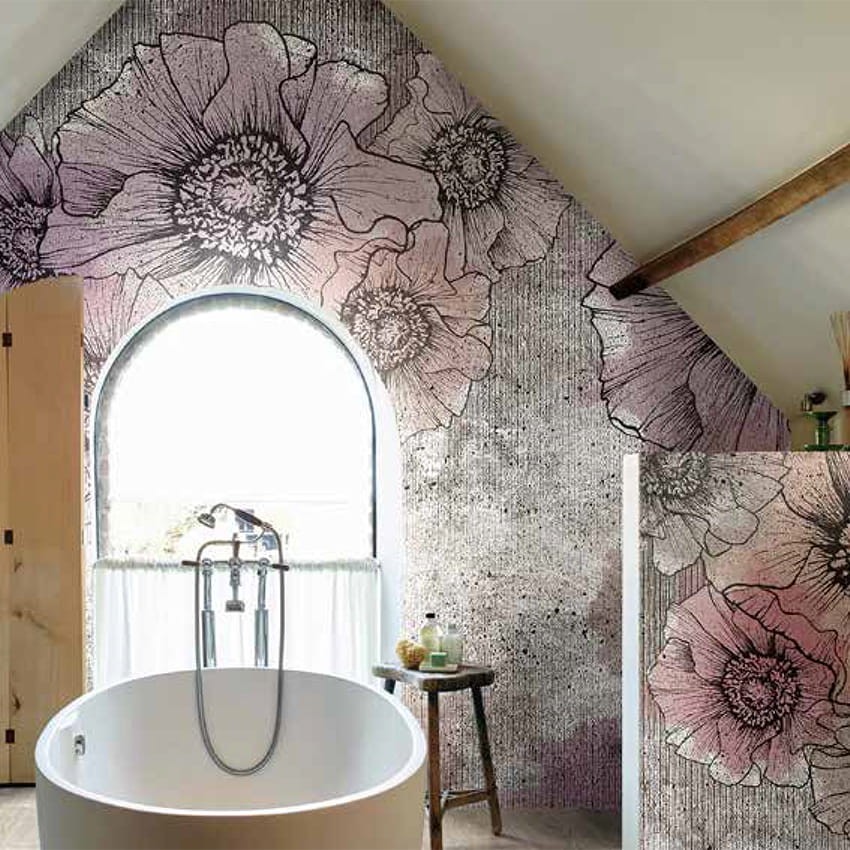 Skinwall 20B NATURAL BEAUTY POPPY FIELDS - tapeta z makami