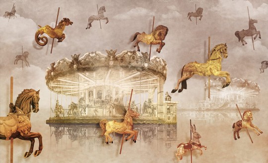 Skinwall 143 TRAVELLING MIND CAROUSEL - tapeta karuzela