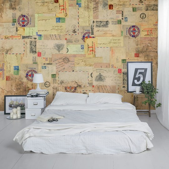 Skinwall 77 TRAVELLING MIND LETTER FROM THE PAST - tapeta z listami