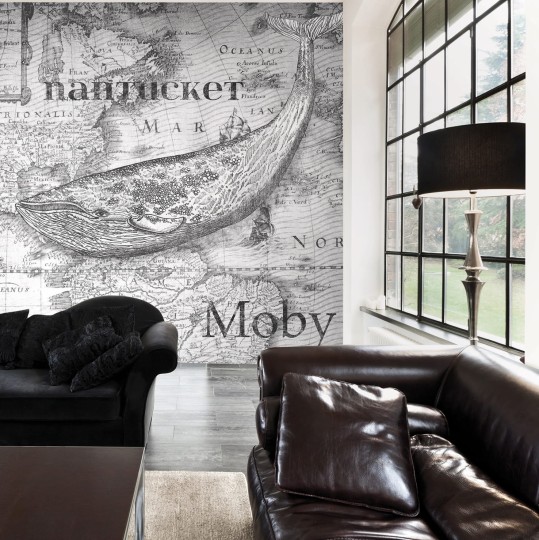 Skinwall 34 TRAVELLING MIND MOBY - tapeta wieloryb