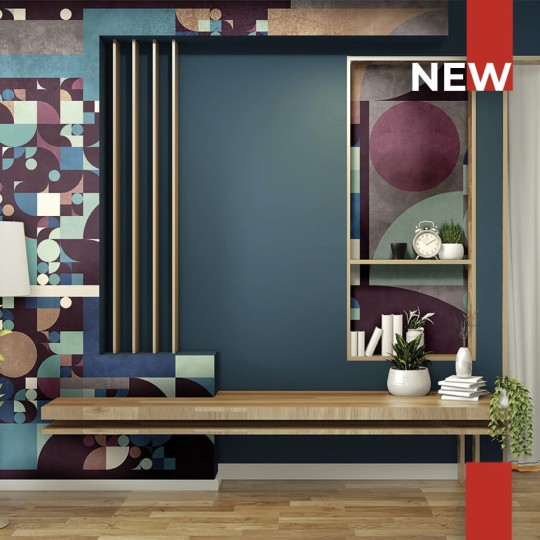 Skinwall 142 UNCONVENTIONAL SURFACES BAUHAUS - tapeta z geometryczna