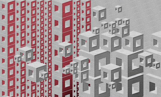Skinwall 130A UNCONVENTIONAL SURFACES Q-BE - tapeta geometryczna