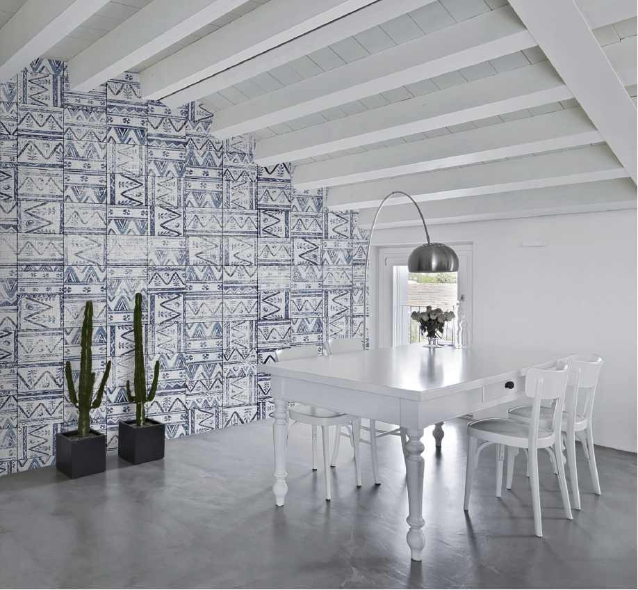 Skinwall 28A UNCONVENTIONAL SURFACES MEXICAN TILES - tapeta geometryczna