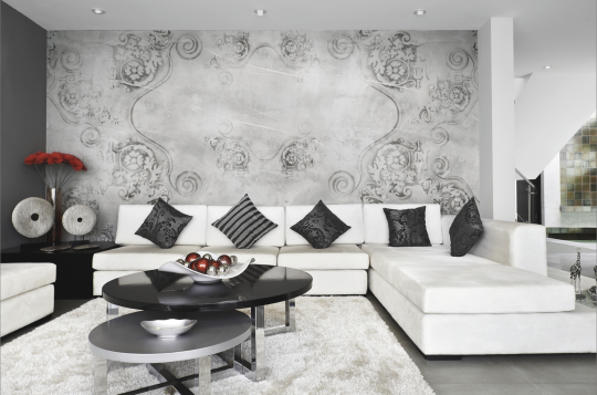 Skinwall 23 UNCONVENTIONAL SURFACES STUCK IN THE PAST - tapeta z ornamentami