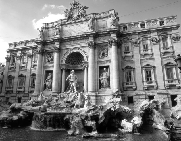 Skinwall 606 ALINARI COLLECTION ROMA – FONTANA DI TEREVI - tapeta fontanna