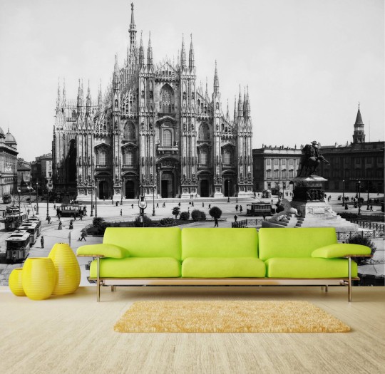 Skinwall 612 ALINARI COLLECTION MILANO – PIAZZA DUOMO - tapeta Mediolan plac