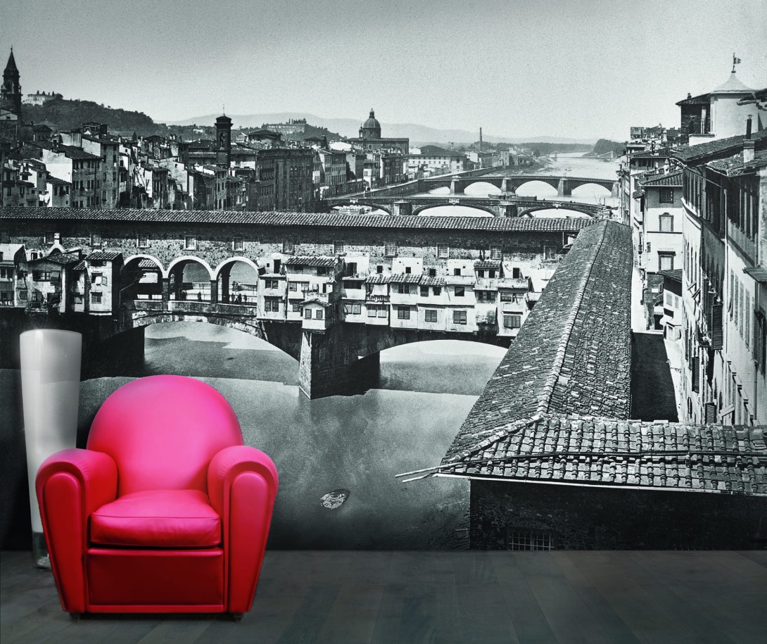 Skinwall 614 ALINARI COLLECTION FIRENZE – PONTE VECCHIO - tapeta z mostem