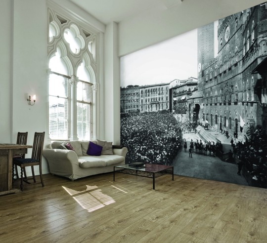 Skinwall 615 ALINARI COLLECTION SIENA – PIAZZA DEL CAMPO - tapeta plac Siena