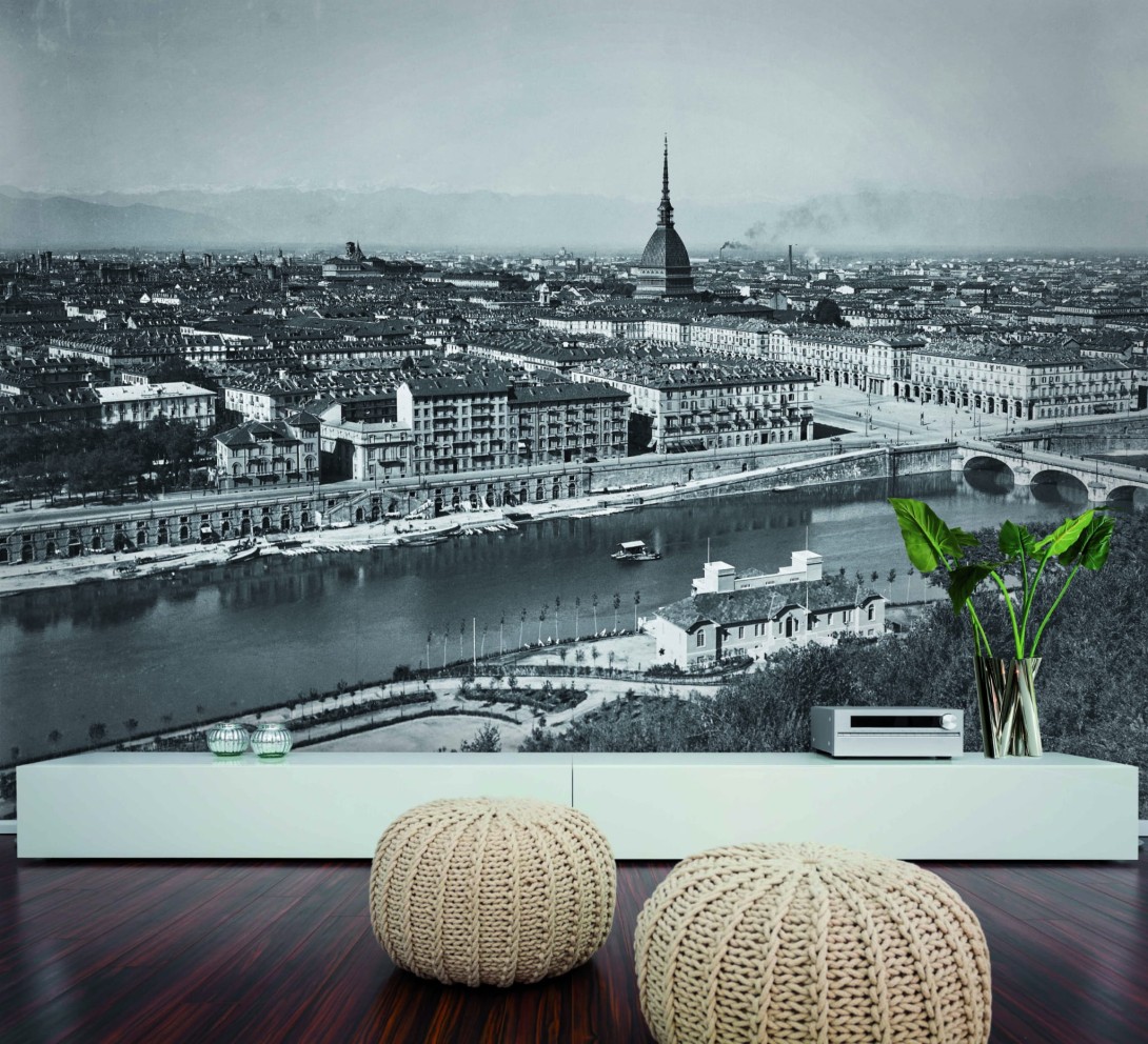 Skinwall 617 ALINARI COLLECTION TORINO – VEDUTA DELLA CITTÀ - tapeta z miastem Torino